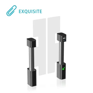 Exquisite Full Height High Security 2 Way Speed Gate Turnstile IC Card QR Code RFID Face Recognition Aluminium Alloy