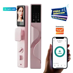 Extreme Temperature -30°C to 100°C IP66 Waterproof WiFi App Management Smart Lock 3D Face Recognition Video Intercom