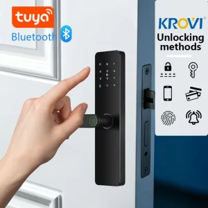 F05 OEM ODM Tuya Smart Electronic Front DoorLock Tuya Biometric Fingerprint Cerradura Inteligente Tuya Smart Locks