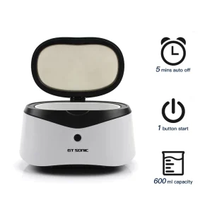 F1 Electric 600ML Stainless Steel SUS304 ODM 40KHz 35W Rings Necklace Dental Glasses Smart Household Ultrasonic Cleaner