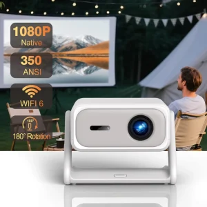 Mini Projector Projecteur Projector 1080p Portable Projector Ultra Portable Design HIFI Sound for Indoor Outdoor