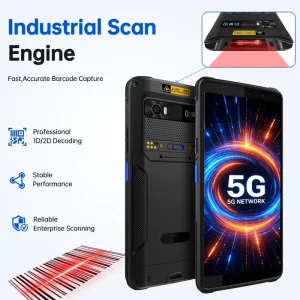 F35 5G Industrial Smart Hardware Device SE6100-2D Android 14 OS LTE IP68 Protection 128GB+8GB