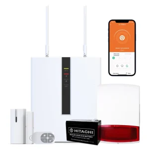 FC 7668Pro Wired Alarm System ABS Alarm Control Panel with PSTN IP App Remote & Motion Sensor for Industrial Office Home Use