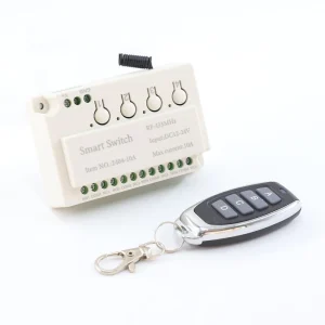FLS779 4-Channel 10A Remote Control Receiver Switch Multi-Functional 30m-200m RF 433MHz ON/OFF Reversing Wireless Switch