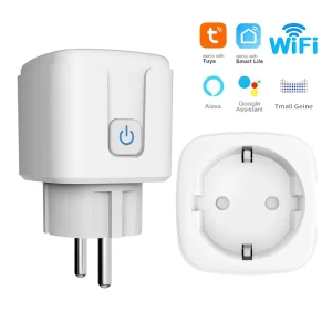 FY21 EU Standard 10A/16A WiFi Smart Plug Energy Monitoring Supports Alexa Google Home CE/RoHS Certified 50m Outdoor Range