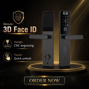 Face ID Palmprint Aluminum Door Fingerprint Tuya Smart Lock S869MAX NFC Card Access Keyless Entry App WiFi Smart Home Lock