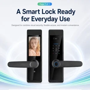 Face Recognition Camera Smart Door Lock Palm Vein Fingerprint Biometric Lock Apartment Access Control