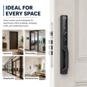 Face Recognition Smart Door Lock Fingerprint RFID Card Biometric Digital Lock Apartment Office Commercial Security System