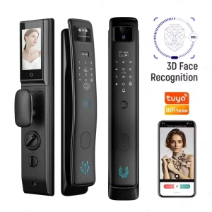 Face Recognition Smart Lock Video Intercom WiFi Camera Fingerprint Door Lock Secure Home Apartment Access