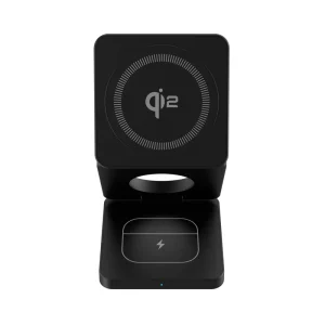Factory 15W 3 in 1 Fast Folding Wireless Charging Station Portable Magnetic Charger & Adapter for Home or Office Use