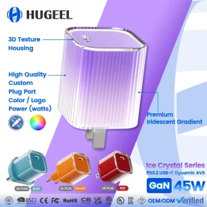 Factory 45W Type C Charger GaN Super Fast Charging High Quality Portable Mini USB C Adapter for Phone Wall USB Charger
