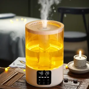 Factory 5L Electric Ultrasonic Essential Oil Humidifier Color Changing LED Light Touch Control Low Noise <38dB Timing Function