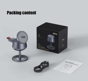 Factory AFY New premium fast 25W wine glass charging station 3 in 1 phone watch earbuds Folding Magnetic wireless charger