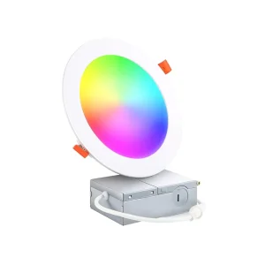 Factory Aluminum Recessed Mounted Ultra Thin Round RGB Magnetic Lamp Smart Led Panel Light