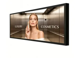 Factory Custom 47.6Inch Bar Screen Android11 14 4G Modul Commercial Display Supermarket Retail Elevator Advertising Display