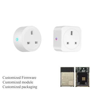 Factory Custom ESP32 Based Smart Socket Outlet UK Standard Custom Firmware Turnkey Solution 16A Open Source Plug