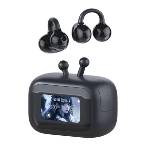 Factory Customized Ear Clip Air Conduction Headphones with Touchscreen Case Open Ear Earbuds TWS OWS BT6.0 Wireless Earphones