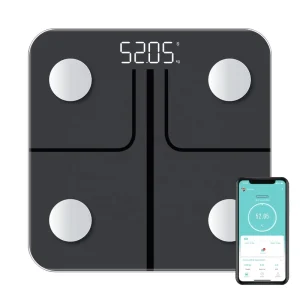 Factory Digital Battery Powered Personal Electronic Household Bathroom Body Fat Scale 4 Electrodes