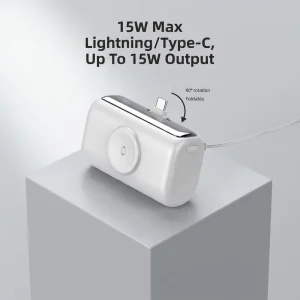 Factory Direct 10000mAh Multi Device Charging Station 3 in 1 Retractable AC Plug PD Fast Charge Custom Logo Available