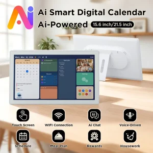 Factory Direct 15.6 Inch WiFi FHD Touch Digital Calendar Frame CE FCC Home Decor Business Gift Meeting Reminder