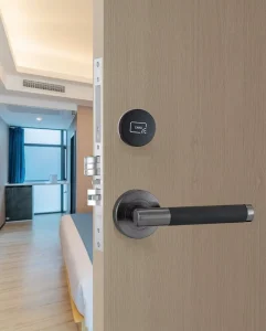 Factory Direct Black Smart Hotel Door Lock Card Key Entry Electronic Digital Hotel Door Safety Lock for Guest