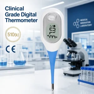 Factory Direct Medical Grade Digital Thermometer CE Certified Predictive Bluetooth Smart Body Thermometer Electricity Waterproof