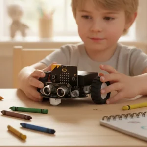 Factory Direct STEM Education Microbit Robot Car Set 2WD APP Control Children Kids DIY MakeCode Coding Micro Robot Kit