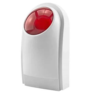 Tuya WiFi Portable 12V ABS Outdoor Strobe Siren Alarm System PIR Motion Sensor 110dB Alarm Flash LED Light App Remote Control