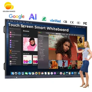 Factory Direct Sales 55 65 75 86 98 110inch 4K Touch AI Interactive Flat Panel Smart Electronic Board