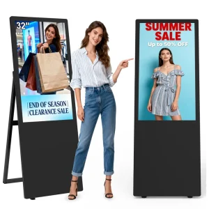 Factory Direct Smart Indoor Digital Signage Portable Advertising Monitor Screens Displays for Office & Public Area
