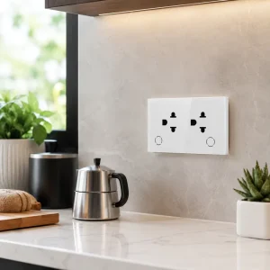 Factory Direct Smart Socket Plug US Standard 10A Touch Panel IP66 Zigbee Wireless Electrical Plug Outlet