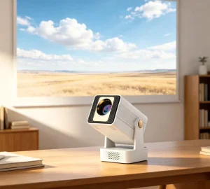Factory Direct T2HIFI Smart Projector New Model 720P 200ANSI Android14 2+16G WIFI6 BT5.4 12000mAh High Cost Performance