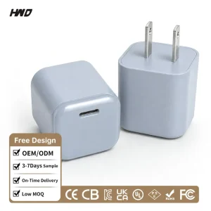 Factory Direct Ultra Compact 30W PD QC PPS Type C GaN Pocket Size Fast Charger US Plug Phone Charger for Mobile Phone Tablet