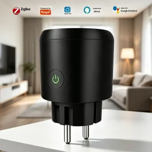 Factory EU Zigbee 3.0 Smart Plug Smart Socket with Alexa Google Home Voice Control OEM Custom Logo Packaging