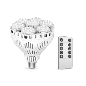 Factory Hot Selling 40w E26 E27 Remote Control Timer System Spectrum Ceramic Led Grow Light Bulb For Home Garden