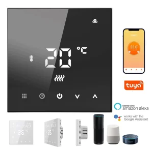 Factory OEM HY607 Smart WIFI Thermostatic Digital Display 5+2 Programmable Underfloor Electric Heating Thermostat Touch Screen