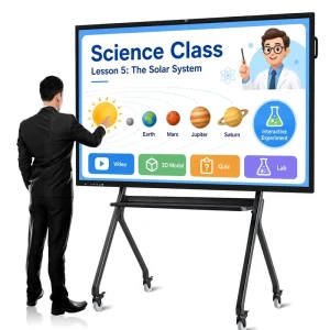 Factory OEM ODM 4K LCD Display 65 75 86 100 110 Inch Interactive Flat Panel Digital Whiteboard Touch Screen Smart Board