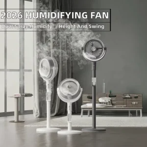 Factory Outlet USB Rechargeable Floor standing Fans Humidification Air Circulation for Dormitories Office Shaking Floor Fan