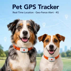 Factory Pet Cat Dog Anti lost GPS Smart Tracker Collar Real Time Tracking App Fence Dog Waterproof 20+ Hours Battery Life