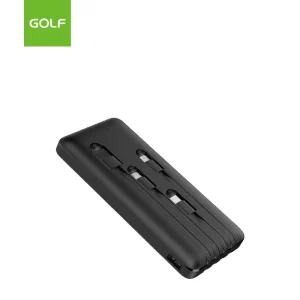 Factory Power Bank Mobile Phone Battery Charger Consumer Electronic Built in Cable 10000mah Power Bank