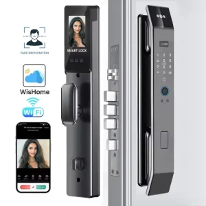 Factory Price 3D Face Recognition Electric Digital Lock Smart Locks Wishome App Biometric Fingerprint WIFI Smart Door Lock