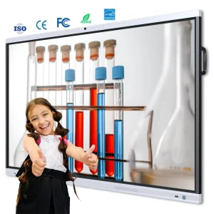 Factory Price 75 Inch 40-Point Touch 4K Display IFPD Interactive Whiteboard with 48MP Camera for School & Office Work