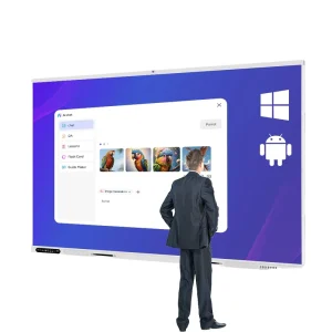 Factory Price 86 Inch Dual System Android Windows Interactive Whiteboard Multi Touch Smart Display for Classroom Meeting Room