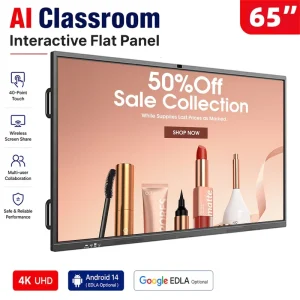 Factory Price 86 Inch Interactive Flat Panel Digital Whiteboard AI Smart Board for Education