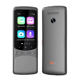 Factory Price AI Smart Mini Translator 4G Offline Online Voice Translation 138 Languages Large Storage Color Display 500W Camera