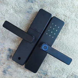 Factory Price Intelligent Fingerprint Key Card Modern Tuya Electronic Security Smart Entrance Door Lock