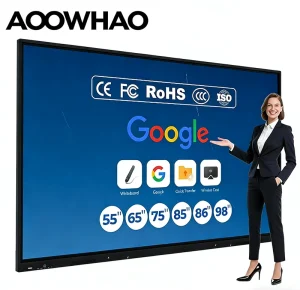 Factory Price OEM ODM 4K LCD Display 65 75 86 100 110 Inch TV Interactive Flat Panel Digital Whiteboard Touch Screen Smart Board