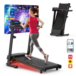 Factory Price OEM ODM Custom Logo Smart App Control 2.5HP Foldable Running Machine Professional Gym Equipment Treadmill