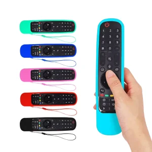 Factory Price Silicone Remote Control Cover for Smart TV Voice Remote Anti slip Shockproof Flip Style Eco friendly Waterproof