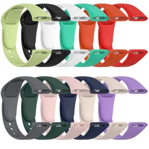 Factory Rubber Elastic Smart Bracelet Breathable Solid Color Watch Band Hook Loop Clasp for Watch